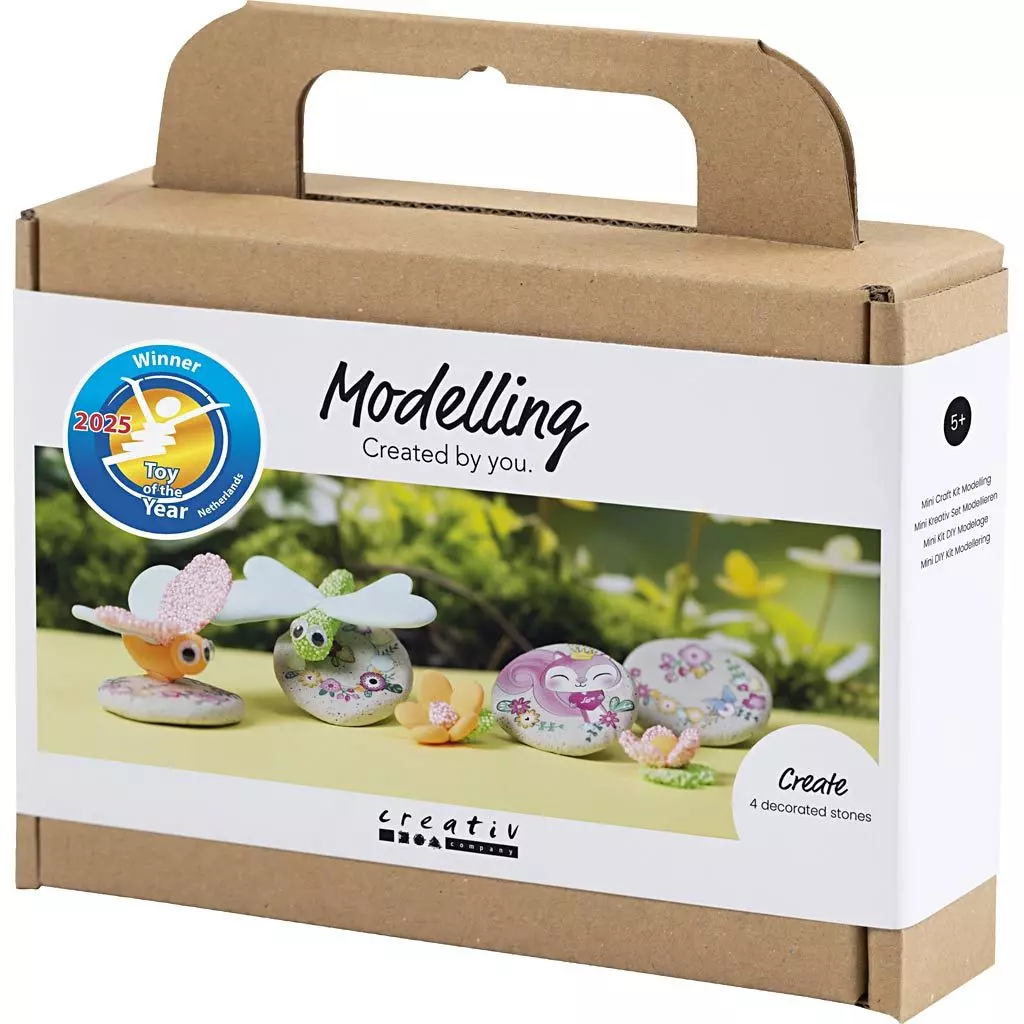Mini Diy Kit Modellering - Stein med insekt