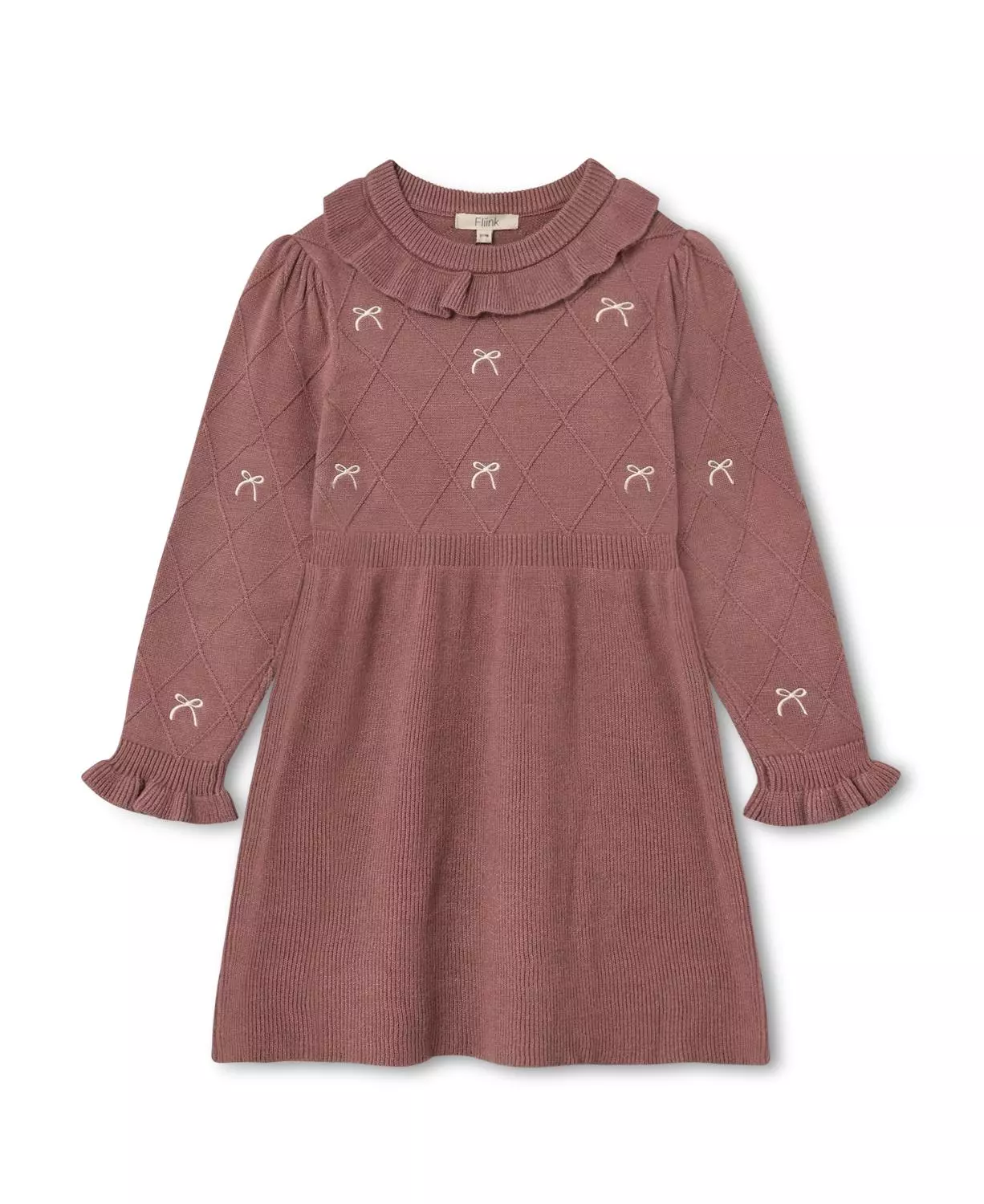 Alon Bow Dress - Ash rose