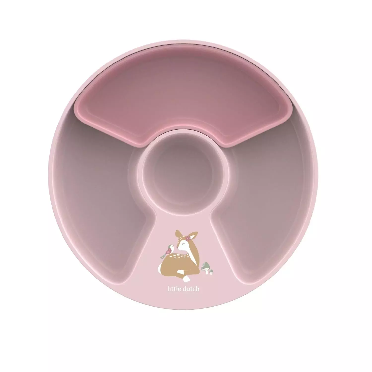 Mepal Mio Barnetallerken med inndeling Dia 20 x 2,7 cm Fairy garden