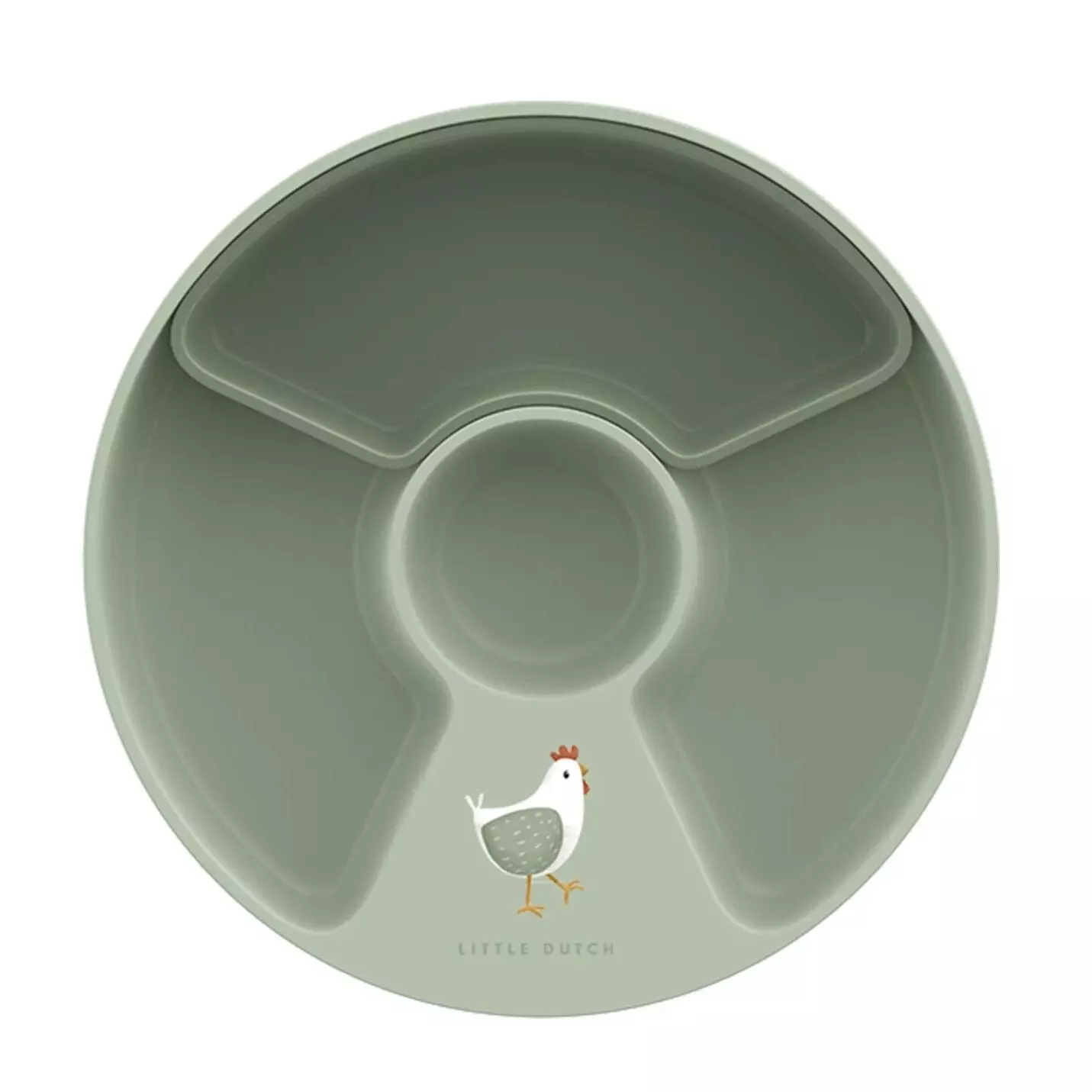 Mepal Mio Barnetallerken med inndeling Dia 20 x 2,7 cm Little Farm