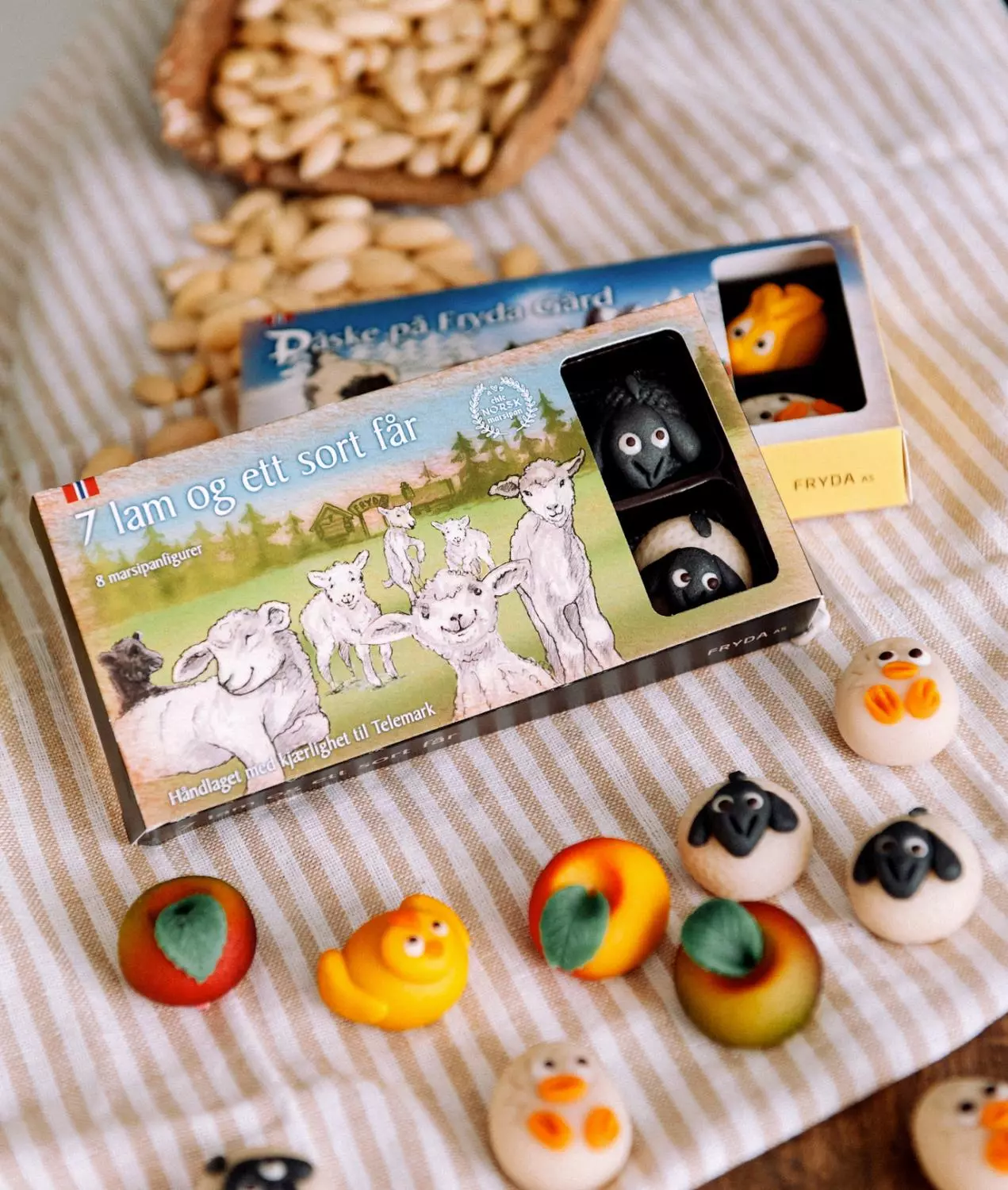 Fryda 7 lam og et sort får 120g