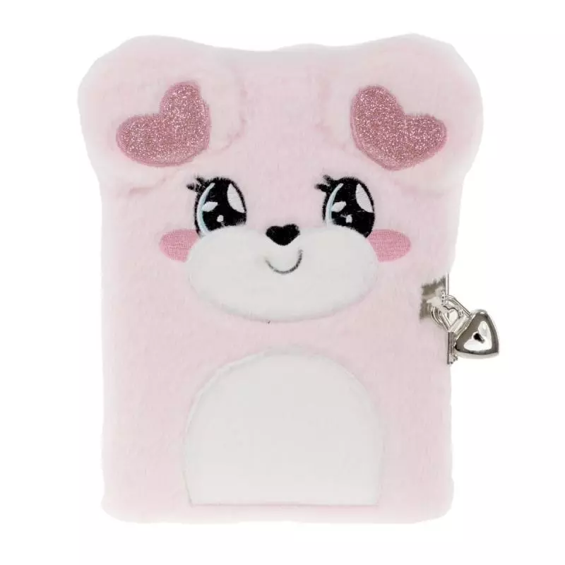 DAGBOK PLYSJ BAMSE M/HJERTEØRER TINKA