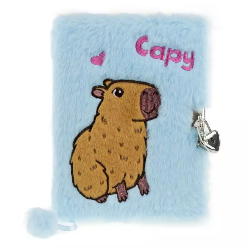 DAGBOK PLYSJ CAPYBARA BLÅ TINKA