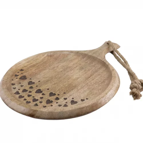 Antikk rundt trefat m. tau