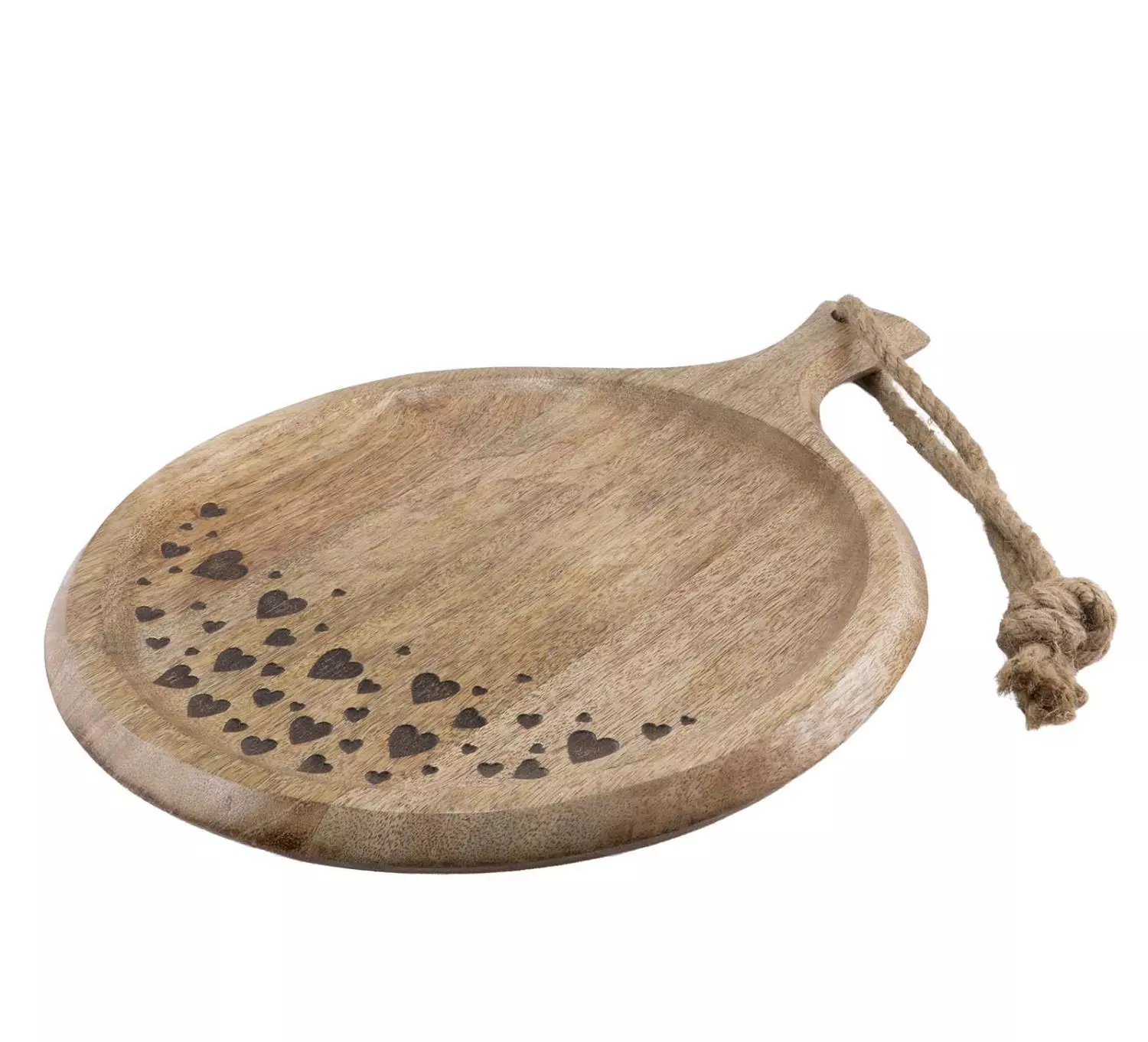 Antikk rundt trefat m. tau