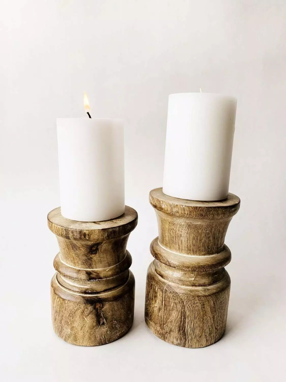 Lysestake kubbe L h 15 cm