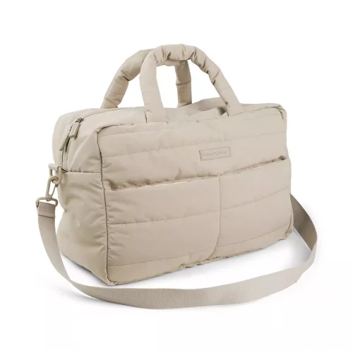 Quilted changing bag sand