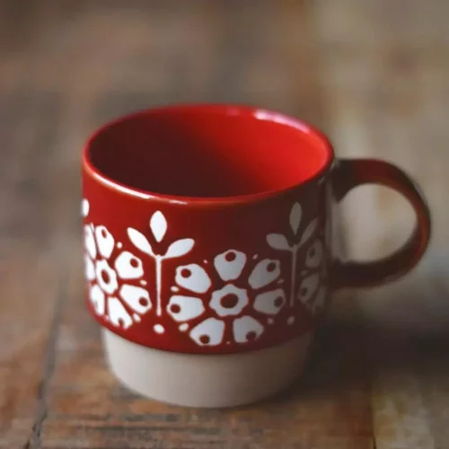 Krus retro Marie Jul Rød