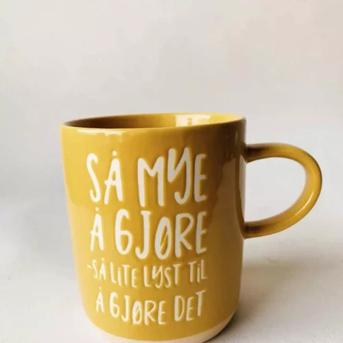 Tekstkrus "Så mye å gjøre"