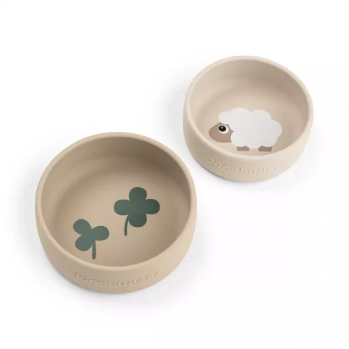 Silicone bowl set 2 pcs Sheepy Sand