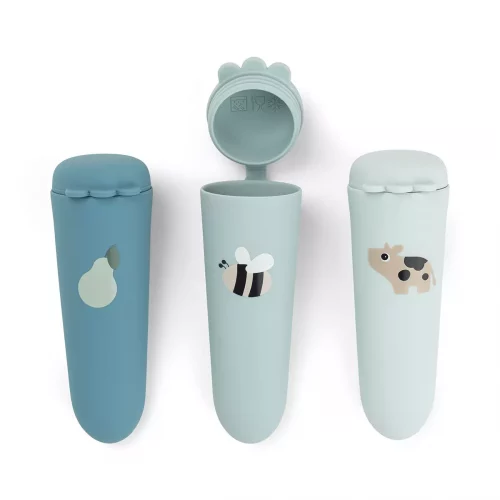 Silicone ice pops 3-pack Dotti Blue
