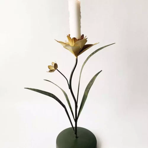 Metall lysholder narciss