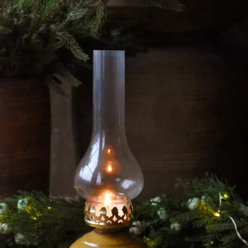 Parafinlampe t-lys gul