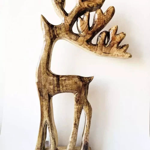 Hjort emaljert h 55cm