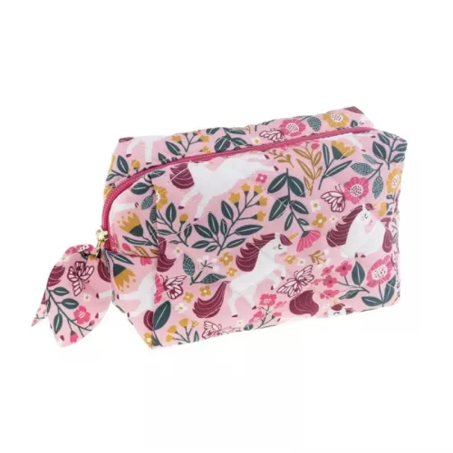 TOALETTVESKE ROSA M/UNICORN TINKA TRAVEL