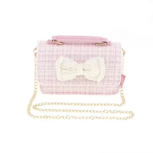 VESKE ROSA M/HVIT SLØYFE TINKA PRETTY PURSE