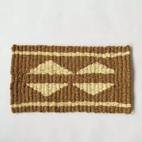 Dørmatte 40×70 cm flettet mønster