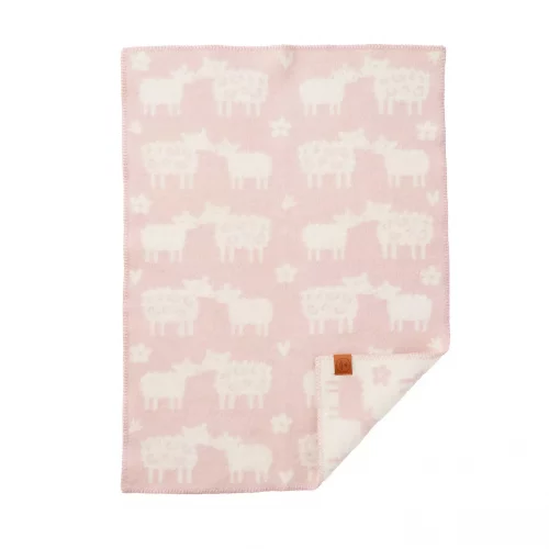 Klippan ullpledd sau rosa 65 x 90 cm