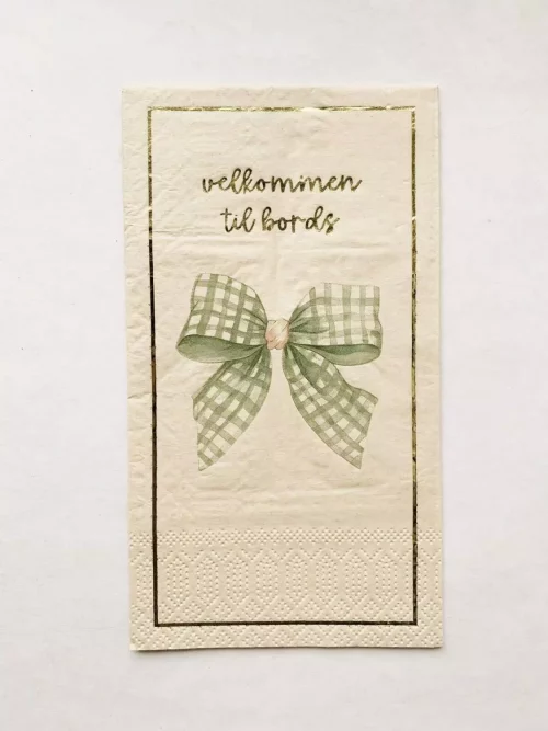Serviett "Grønn sløyfe"
