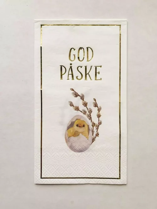 Serviett Kylling «God påske»