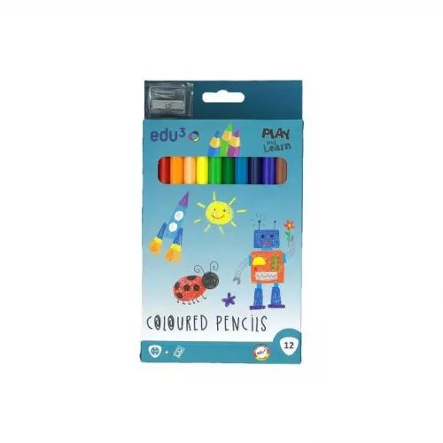 FARGEBLYANTSETT 12 STK M/SPISSER PLAY AND LEARN