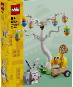 Eggjakt med påskehare og kylling