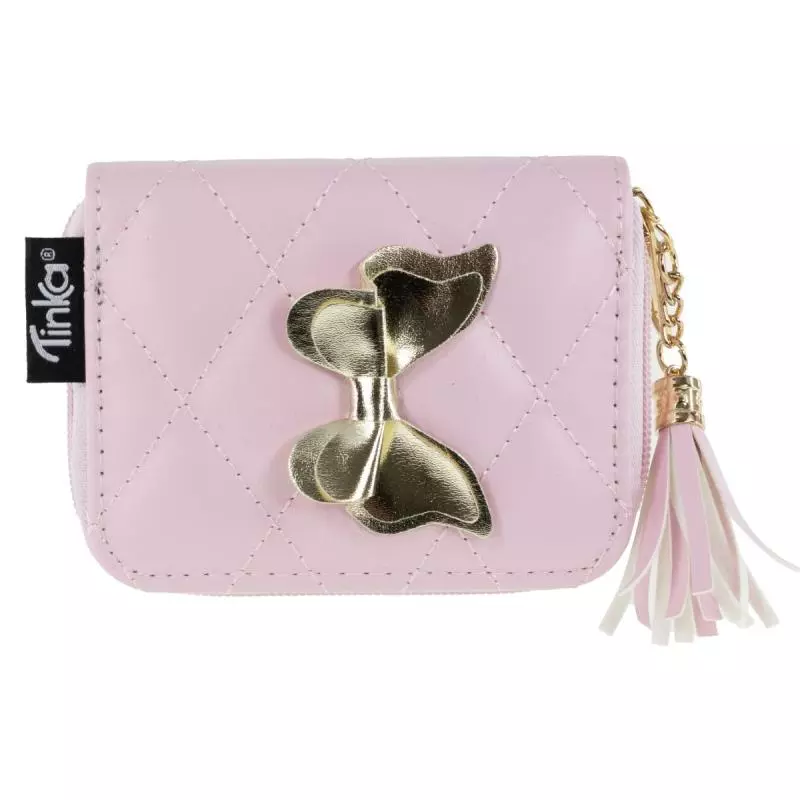 LOMMEBOK ROSA M/SLØYFE TINKA WALLET