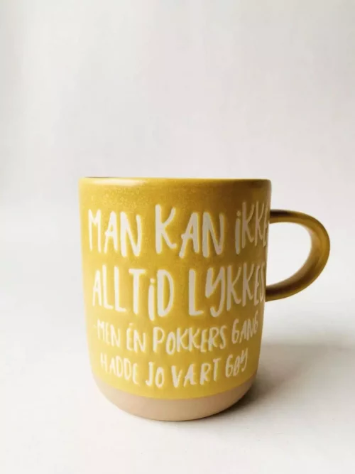 Tekstkrus "Man kan ikke alltid lykkes"