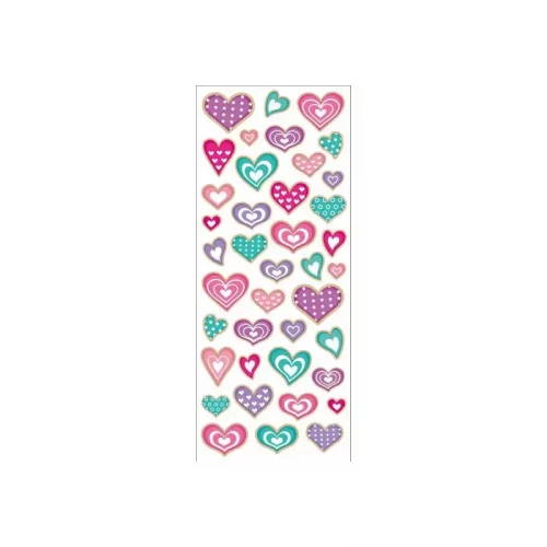 STICKERS HJERTER MED MØNSTER TINKA