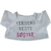 T-SHIRT TINKA TEDDY VERDENS BESTE SØSTER