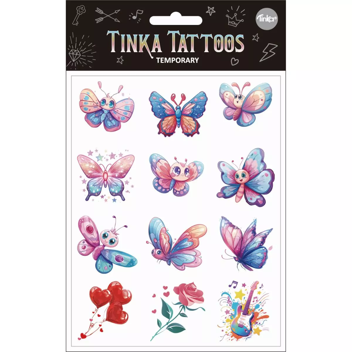 TATOVERING SOMMERFUGLER/BLOMSTER TINKA TATTOO