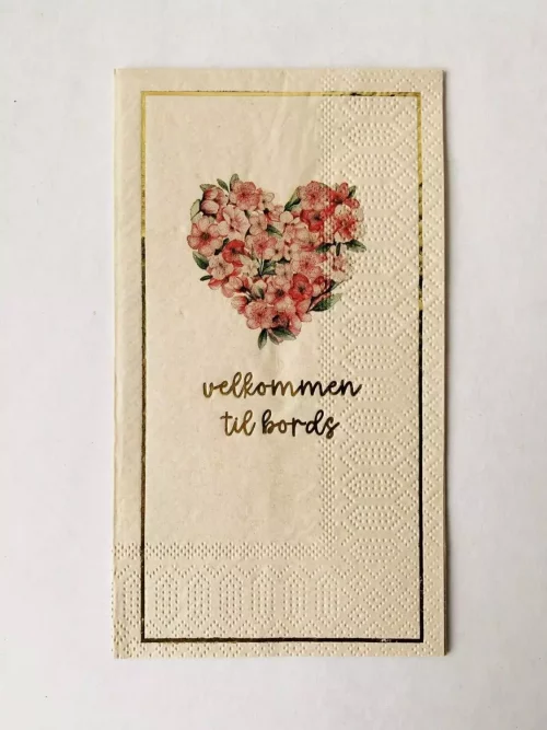 Serviett buffet «Blomsterhjerte»