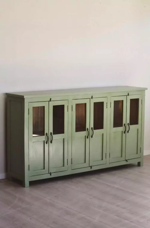 Sjenk i resirkulert tre 180x40x100 grønn