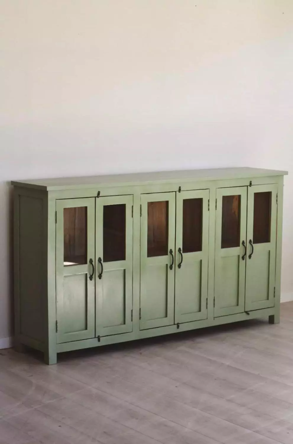 Sjenk i resirkulert tre 180x40x100 grønn