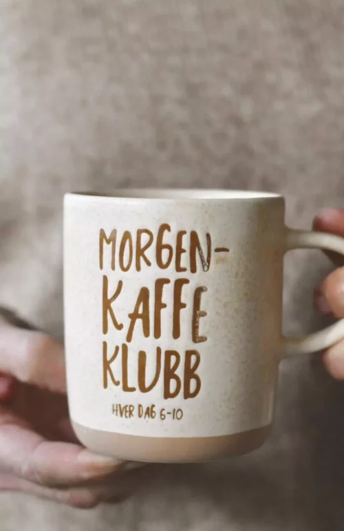 Tekstkrus "Morgenkaffe klubb"