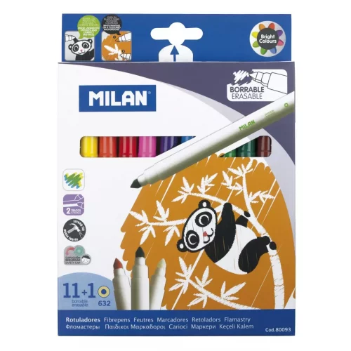 TUSJ MILAN 12 PK ERASEABLE