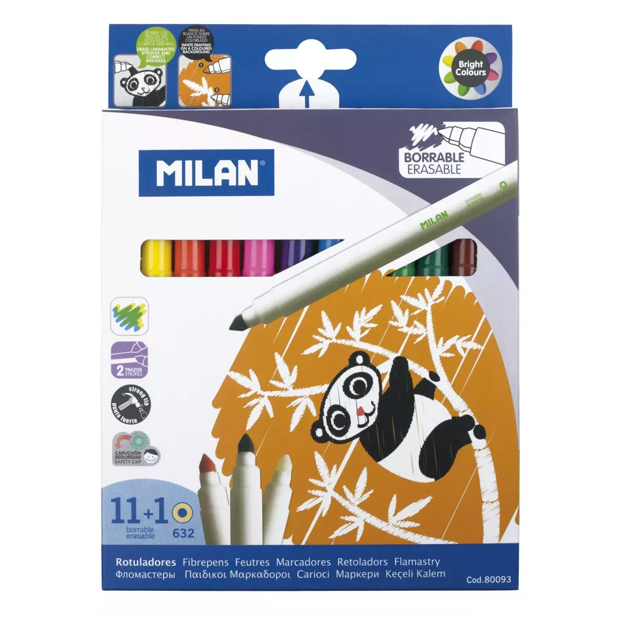 TUSJ MILAN 12 PK ERASEABLE