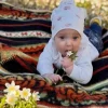 Bunad baby multi ullpledd 65 x 90