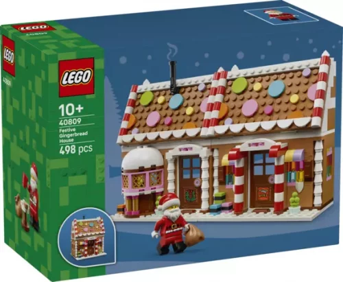 Julepyntet pepperkakehus