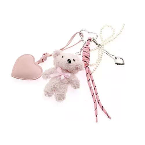 BAG CHARM  BAMSE ROSA TINKA
