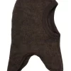 Mikk-line Ullbalaclava - Dark Brown Melange