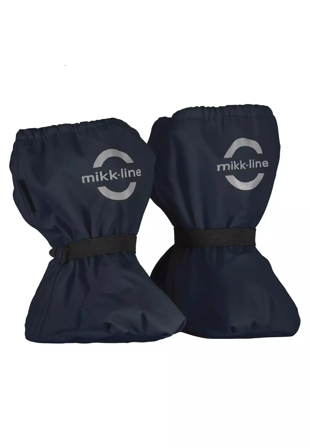 Mikk-line PU Rain Footies w. Fleece - Blue Nights