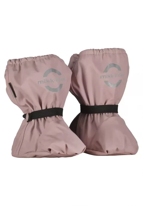 Mikk-line PU Rain Footies w. Fleece - Adobe Rose