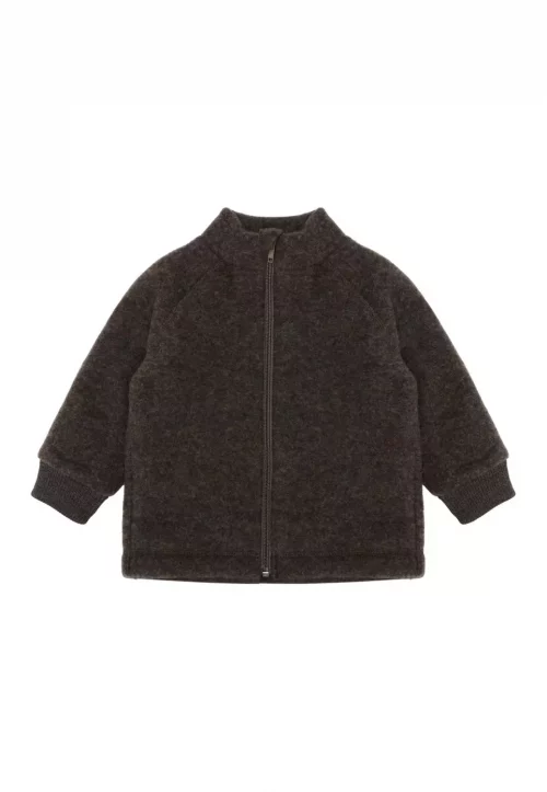 Mikk-line Ulljakke - Dark Brown Melange (110-116)