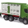 Bruder Scania Super 560R Dyretransport lastebil med 1 ku lekesett