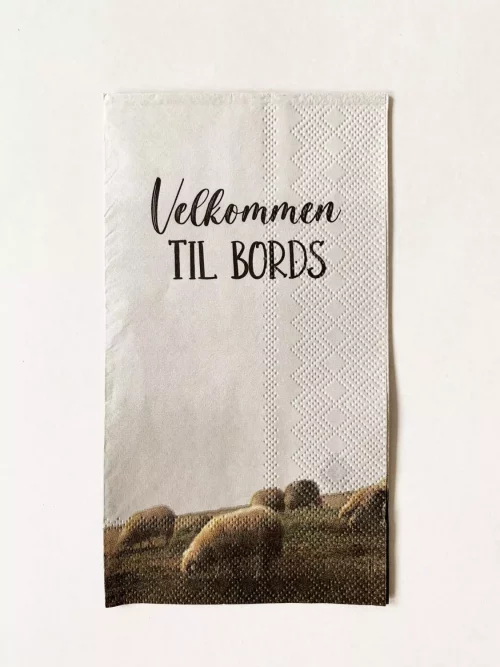 Serviett buffet «Velkommen til bords» sauer