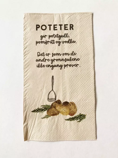 Serviett "buffet"  Poteten