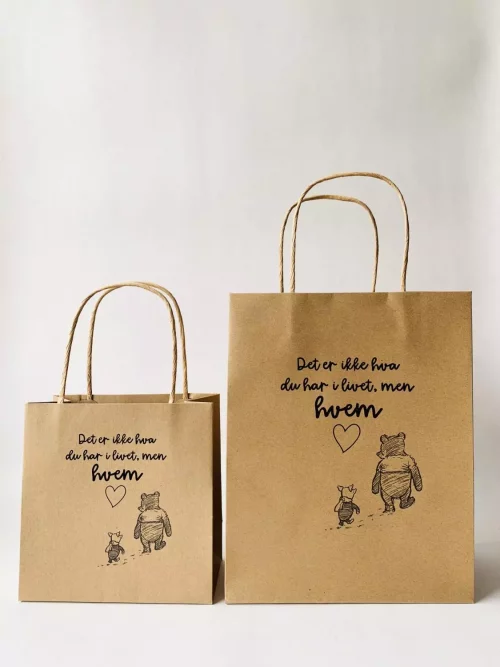 Gavepose M 20X25 cm «ikke hva men hvem»