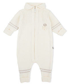 Lillelam Sparkedress basic merinoull Hvit og Beige