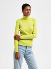 Selected Femme LYDIA LS KNIT ROLLNECK LUREX B
